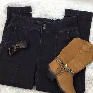 Madewell Black vintage Perfect Tuxedo high waist jeans 30